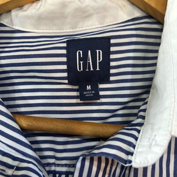 Gap Women’s Medium Fall 2024 Blue Stripe Dress - Picture 4 of 10